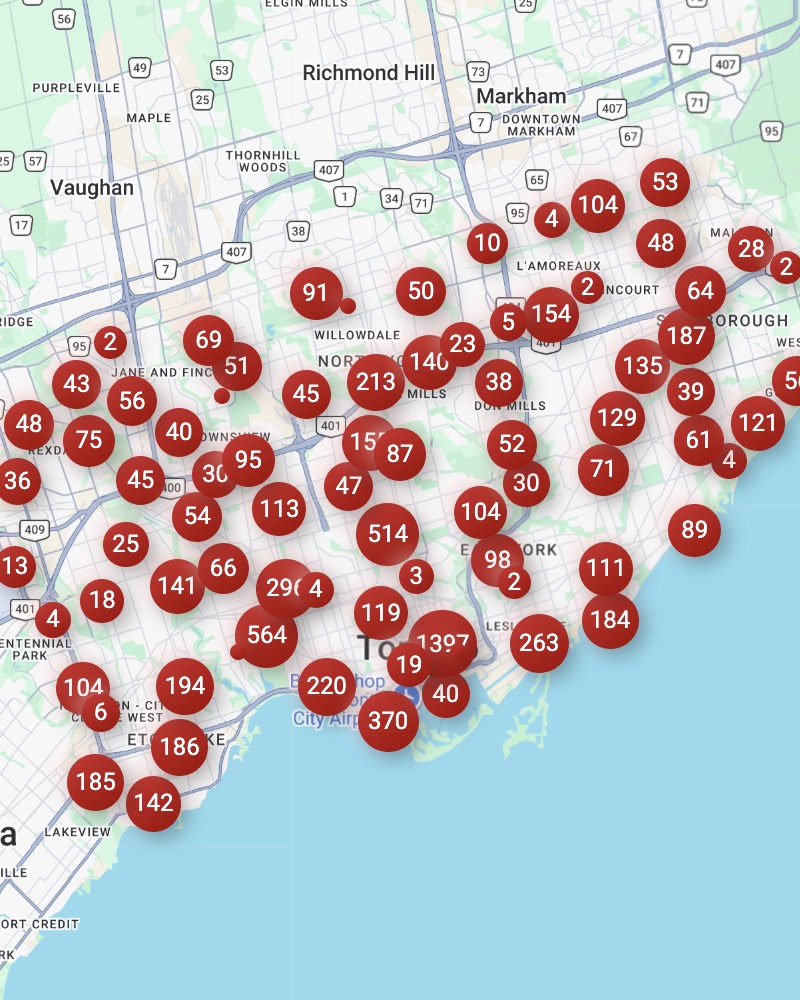 Toronto BodySafe Inspections Map Preview
